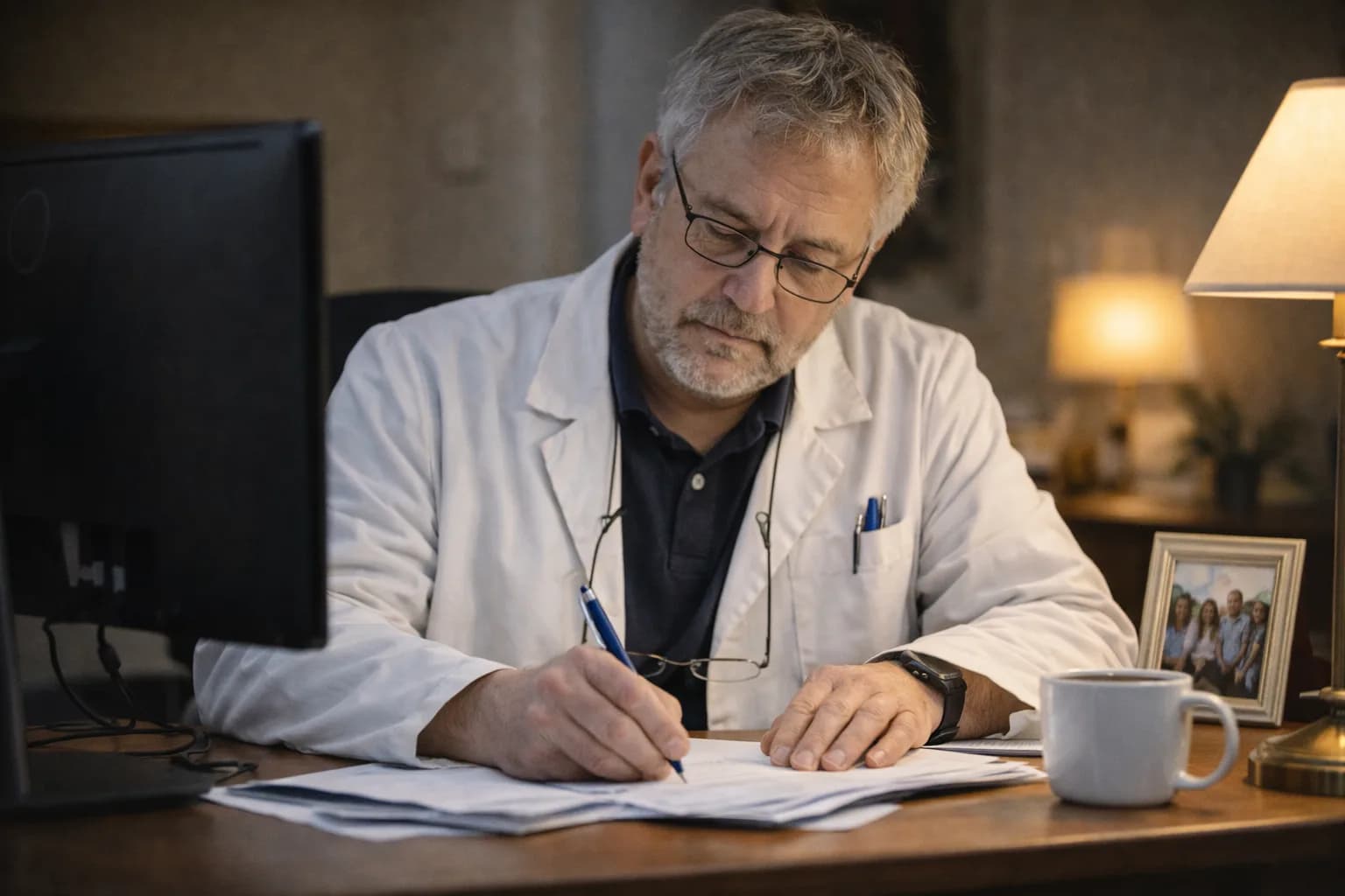 Главный врач за работой